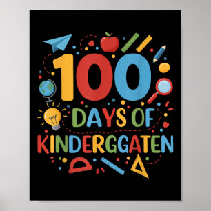 100 Tage Kindergartenschule 100 Tage Poster