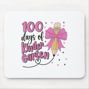 100 Tage Kindergartenschule Girls Coquette Mousepad