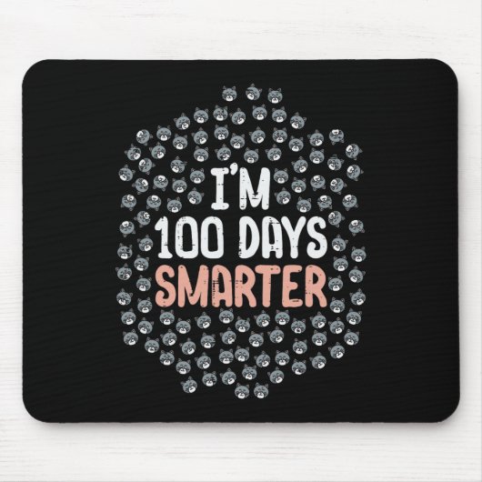 100 Tage klüger 100. Schulkatzenkatze Mousepad (Vorne)