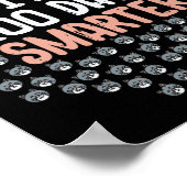 100 Tage klüger 100. Schulkatzenkatze Poster (Ecke)