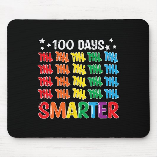 100 Tage klüger 100. Schullehrer Kinder Mousepad (Vorne)