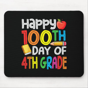 100 Tage klüger 4. Klasse 100. Schultag Mousepad