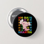100 Tage klüger Axolotl 100. Schultag Button (Vorne & Hinten)