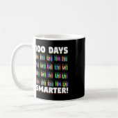 100 Tage klüger Crayons Geschenk 100 Tage Kaffeetasse (Links)