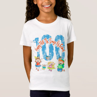 100 Tage klüger für Kinder glücklich 100 Tage Schu T-Shirt