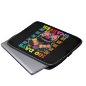 100 Tage kluger, gesünder Bun 100 Day of School Laptopschutzhülle (Vorne Knopf)