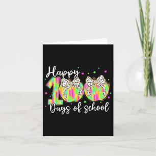 100 Tage klüger Glück 100 Tage Schulkoquette Karte