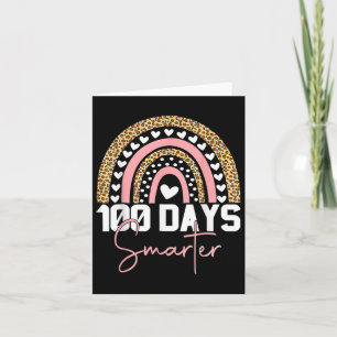 100 Tage klüger glücklicher 100. Schulrau Karte