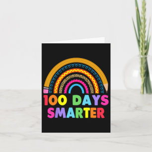100 Tage klüger glücklicher 100. Schulrau Karte