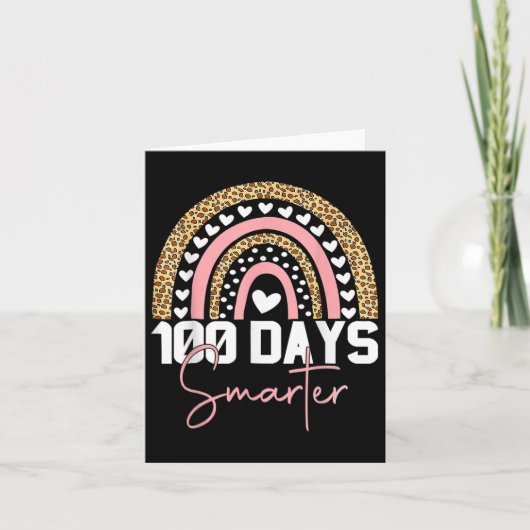 100 Tage klüger glücklicher 100. Schulrau Karte (Vorderseite)