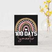 100 Tage klüger glücklicher 100. Schulrau Karte (Gelbe Blume)
