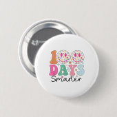 100 Tage klüger glücklicher 100. Schultag Button (Vorne & Hinten)