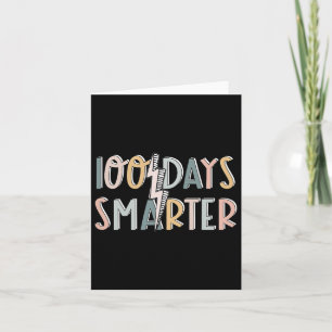 100 Tage klüger glücklicher 100. Schultag Karte