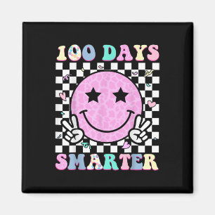 100 Tage klüger glücklicher 100. Schultag Magnet