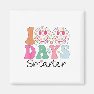 100 Tage klüger glücklicher 100. Schultag Magnet
