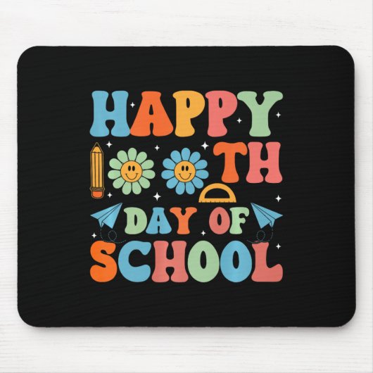 100 Tage klüger glücklicher 100. Schultag Mousepad (Vorne)