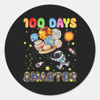 100 Tage klüger glücklicher 100. Tag der Schule Bo Runder Aufkleber