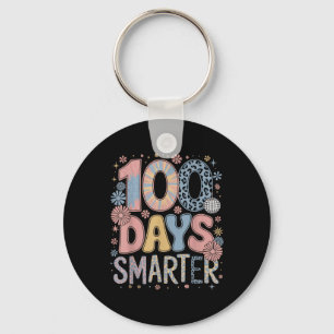 100 Tage klüger glücklicher 100. Tag der Schule Ki Schlüsselanhänger