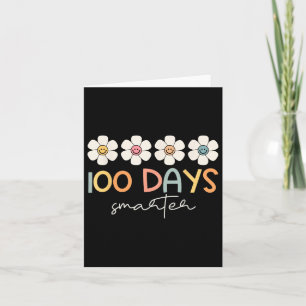 100 Tage klüger Groovy 100. Schulmädchen T Karte