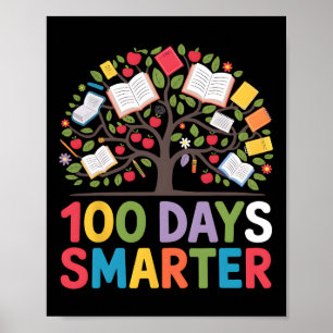 100 Tage klüger - kreativer und Inspirierend Baum  Poster