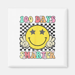 100 Tage klüger lächeln vor dem 100. Schultag Magnet