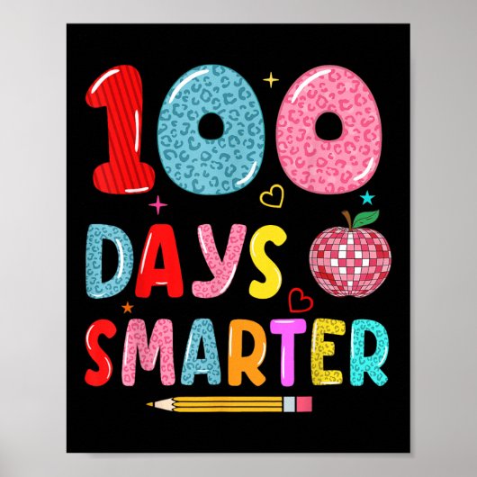 100 Tage klüger Leopard 100. Schulmädchen Poster (Vorne)