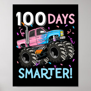 100 Tage klüger Monster Truck 100. Schultag Poster