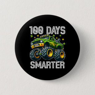 100 Tage klüger Monster Truck 100 Schultage Button