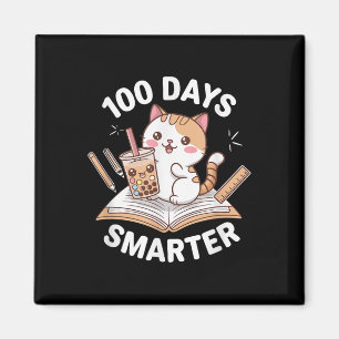 100 Tage klüger Niedliche Ausstattung für Schulfei Magnet