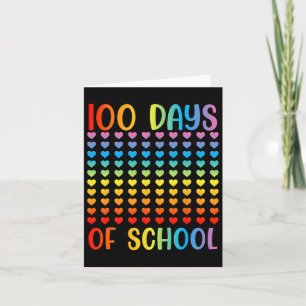 100 Tage klüger Schüler 100 Tage Schulherz Karte