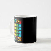 100 Tage klüger sonniger 100. Schultag Kaffeetasse (Vorderseite Links)