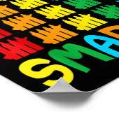 100 Tage klüger sonniger 100. Schultag Poster (Ecke)