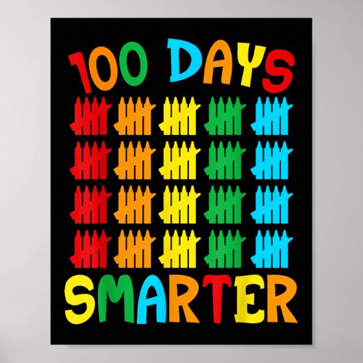 100 Tage klüger sonniger 100. Schultag Poster (Vorne)