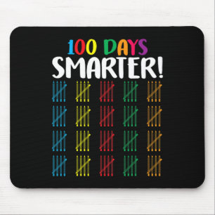100 Tage klüger zählen Hash Marks Tage der Scho Mousepad