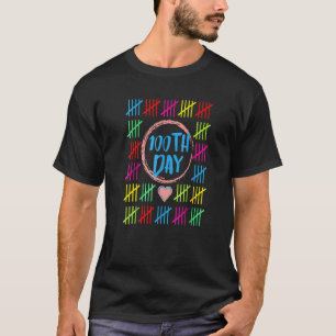 100 Tage klüger zählen Tally markiert 100 Tage T-Shirt