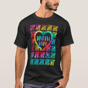 100 Tage klüger zählen Tally markiert 100 Tage T-Shirt