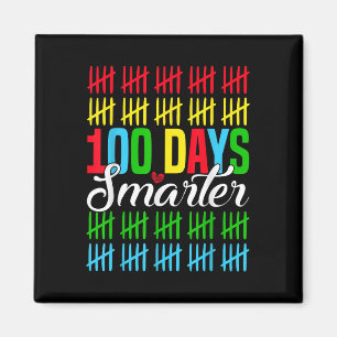 100 Tage klüger zählen Tally Marks am 100. Tag Magnet