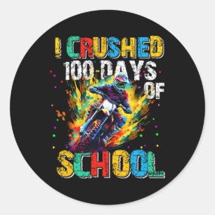 100 Tage klügere Kinder, die ich 100 Schultage nie Runder Aufkleber