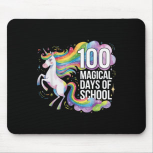 100 Tage klügere Kinder Mädchen einhorn 100. Tag v Mousepad