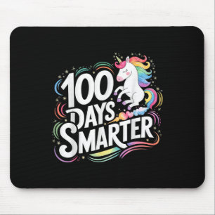 100 Tage klügere Kinder Mädchen einhorn 100. Tag v Mousepad