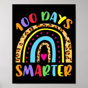 100 Tage klügere Kinder Mädchen einhorn 100. Tag v Poster