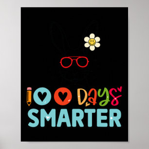 100 Tage klügere Mädchen Niedlichen Sonntag 100. T Poster
