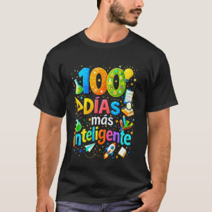100 Tage klügere spanische Lehrerbildner T-Shirt