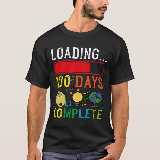 100 Tage laden abgeschlossen T-Shirt (Vorderseite)