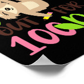 100 Tage lang 100 Tage Schulgeschenke Poster (Ecke)