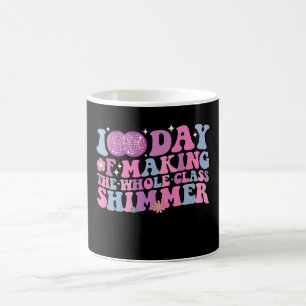 100 Tage lang bringt die ganze Klasse das Shimmer  Kaffeetasse