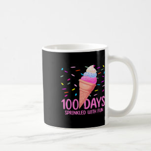100 Tage lang mit Eiscreme gesprinst am 100. Kaffeetasse