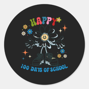 100 Tage Lehrer feiert Kinder am 100. Tag Runder Aufkleber