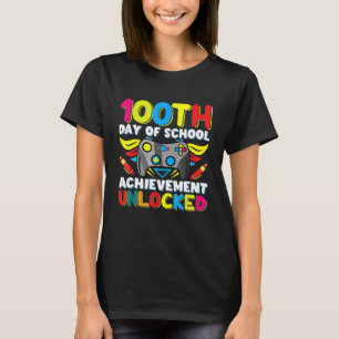 100 Tage Lehrer Gamer Jungen Kinder Kostüm 100. Ta T-Shirt