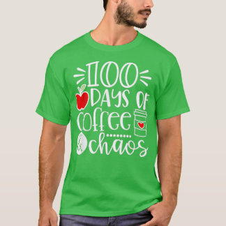 100 Tage Lehrer glücklich 100 Tage Schule T-Shirt
